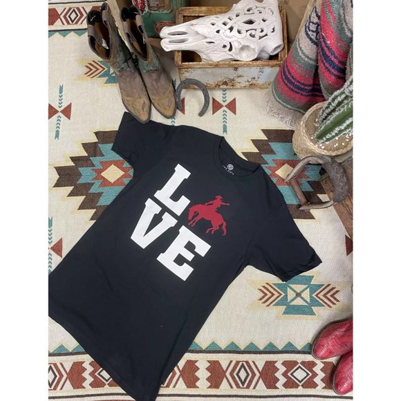 Raw State By Affliction Men's T-Shirt LOVE CRAWFISH Biker Cowboy - Picture 3 of 4